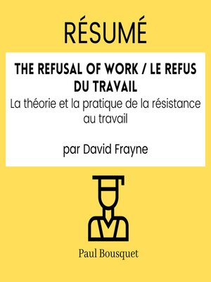 cover image of RÉSUMÉ--The Refusal of Work / Le Refus du travail